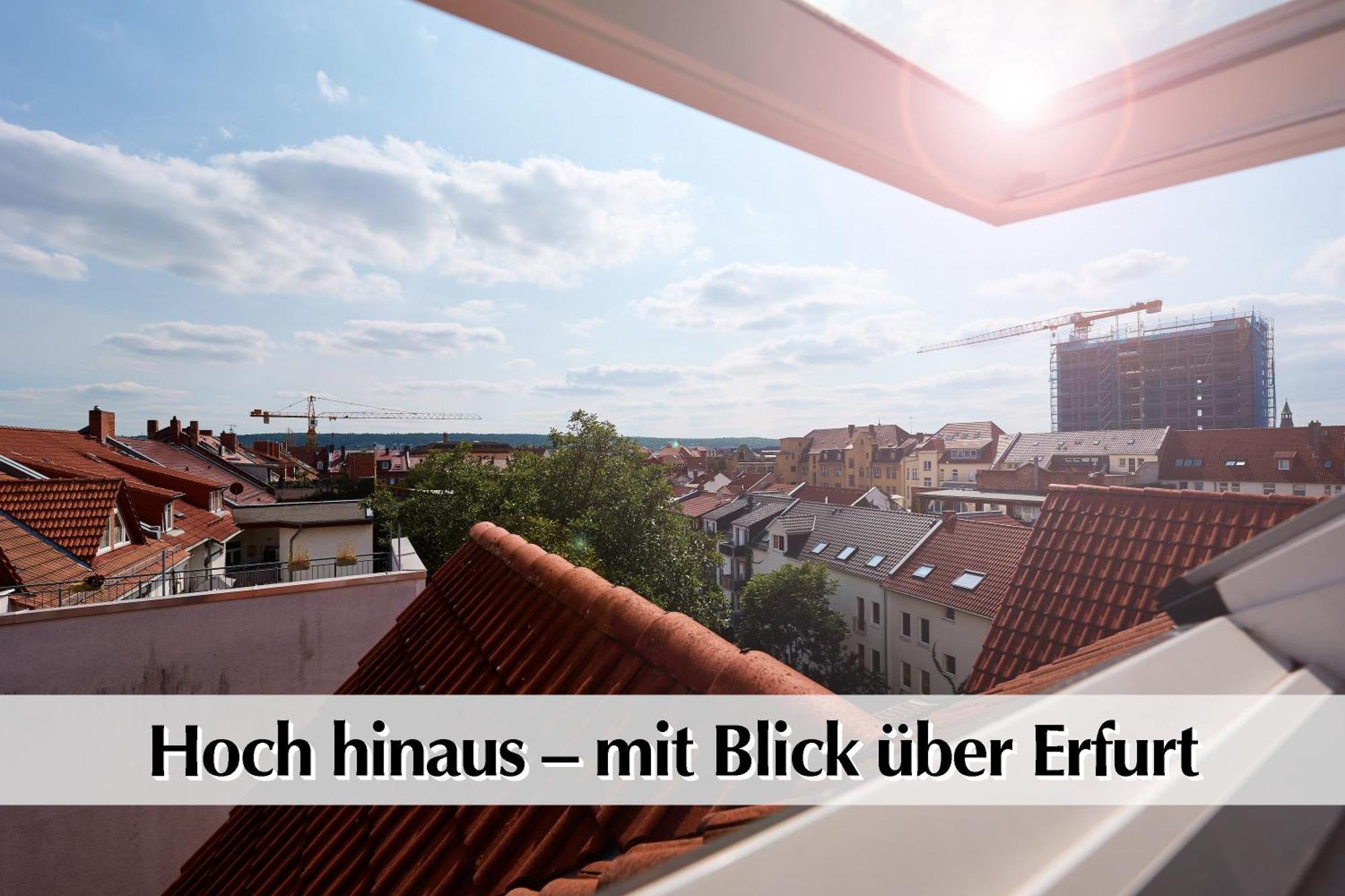 Helle 72Qm Maisonette Wohnung Im Herzen Erfurts Mit Kingsize Bett, Smart-Tv, Etc Exteriör bild