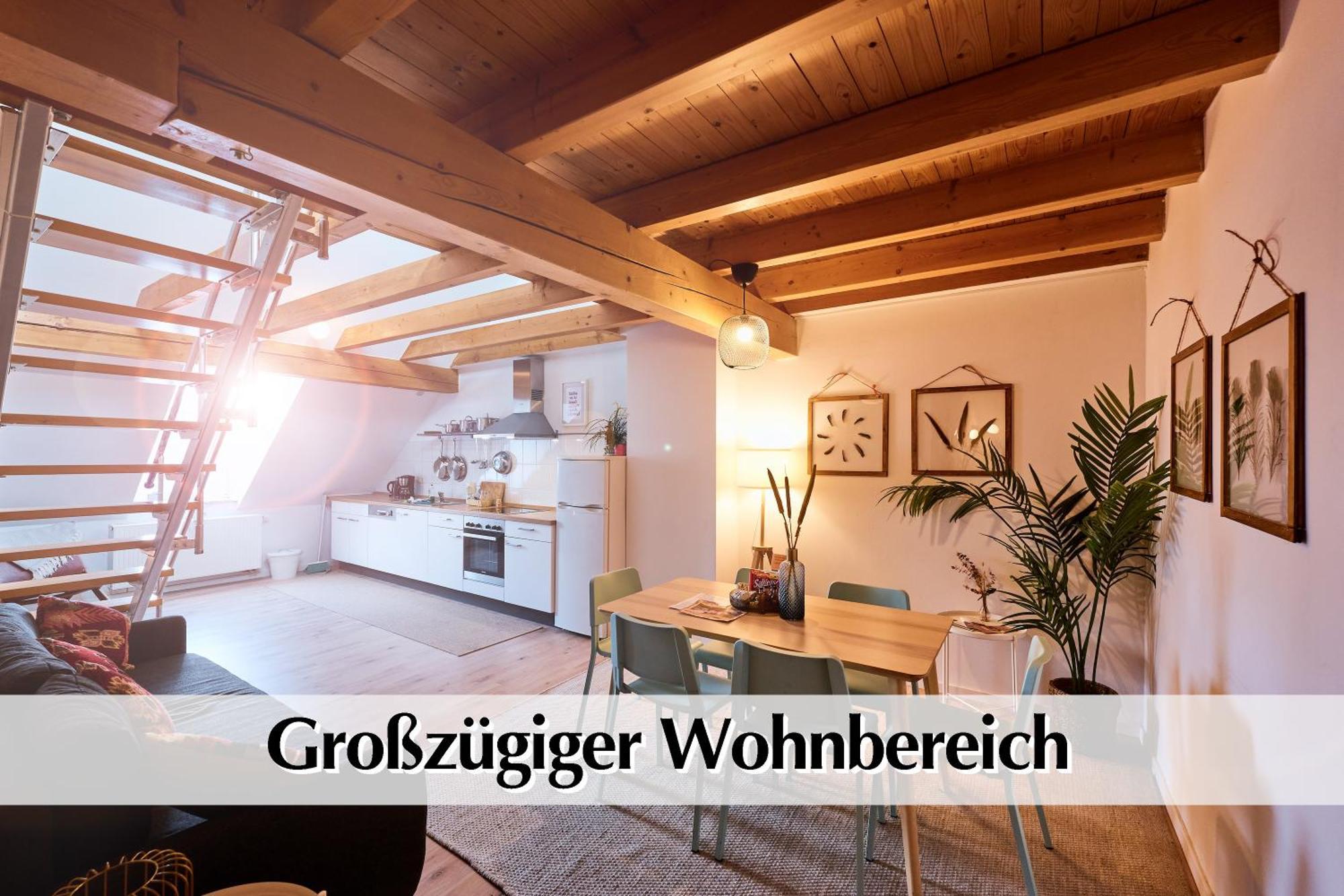 Helle 72Qm Maisonette Wohnung Im Herzen Erfurts Mit Kingsize Bett, Smart-Tv, Etc Exteriör bild