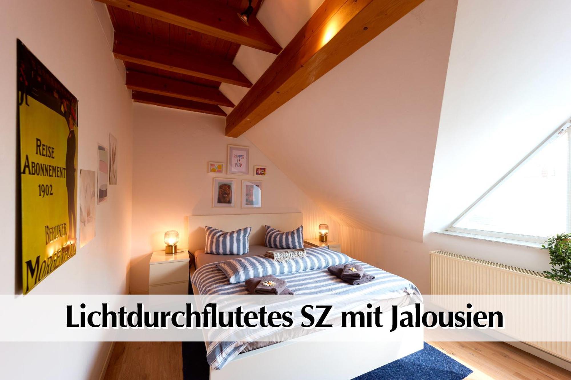 Helle 72Qm Maisonette Wohnung Im Herzen Erfurts Mit Kingsize Bett, Smart-Tv, Etc Exteriör bild